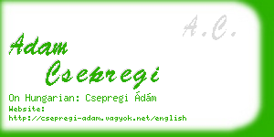adam csepregi business card